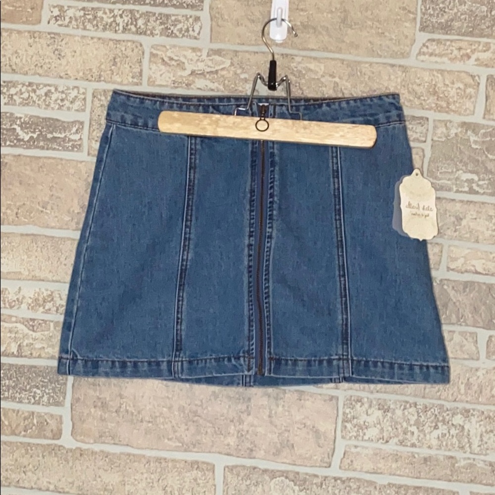 Altar’d State Jean Skirt